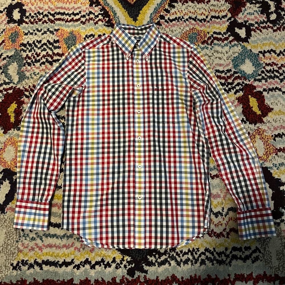 Ben Sherman mod multi-color button down size small